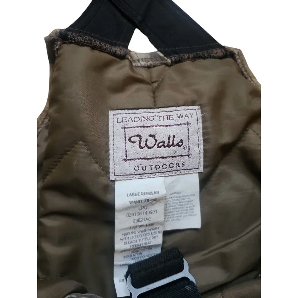 Vintage Walls Advantage Realtree Overalls Mens L Hunting Insulated Lined Outdoor - Picture 4 of 8